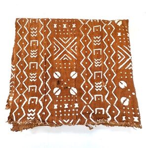 Traditional Mud Cloth Fabric Throw